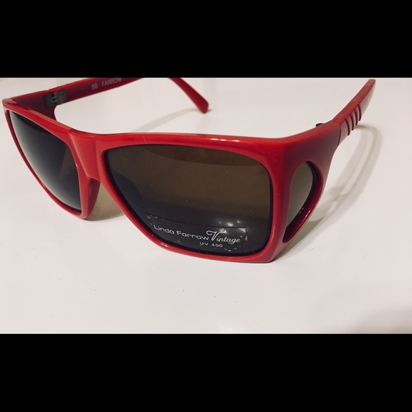 Linda Farrow Vintage サングラス Linda Farrow 70s Vintage Wayfarer Sunglasses Model 84